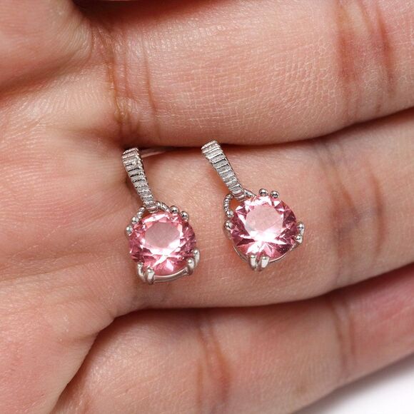 Sterling Silver Zulatanite Gemstone Earrings - Eye-catching and Timeless - Picture 1 of 6